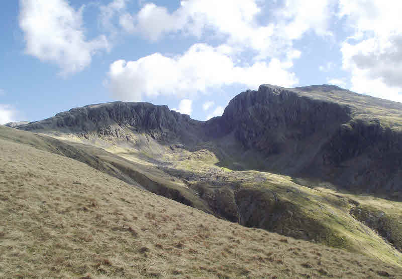 Hollow Stones and the Scafell Range from Lingmell 