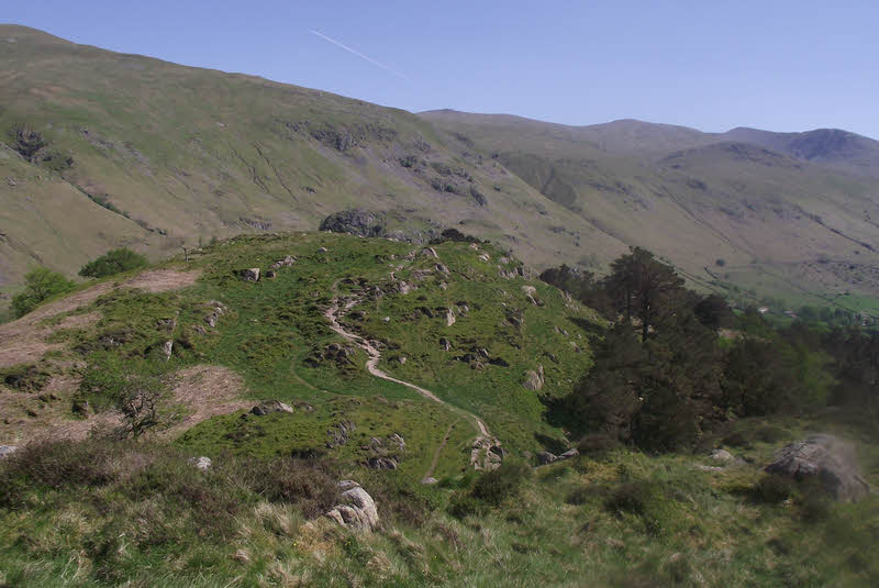 Path above Long Band on High Rigg 