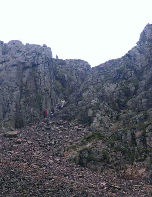 The Scramble up to Mickledore 