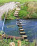 Stepping Stones in the Dove near Crowdicote