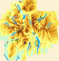 Map for Walks in the Lake District