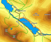 Map for the circuit of Buttermere