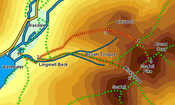 Map for our ascent of Scafell Pike via Lingmell